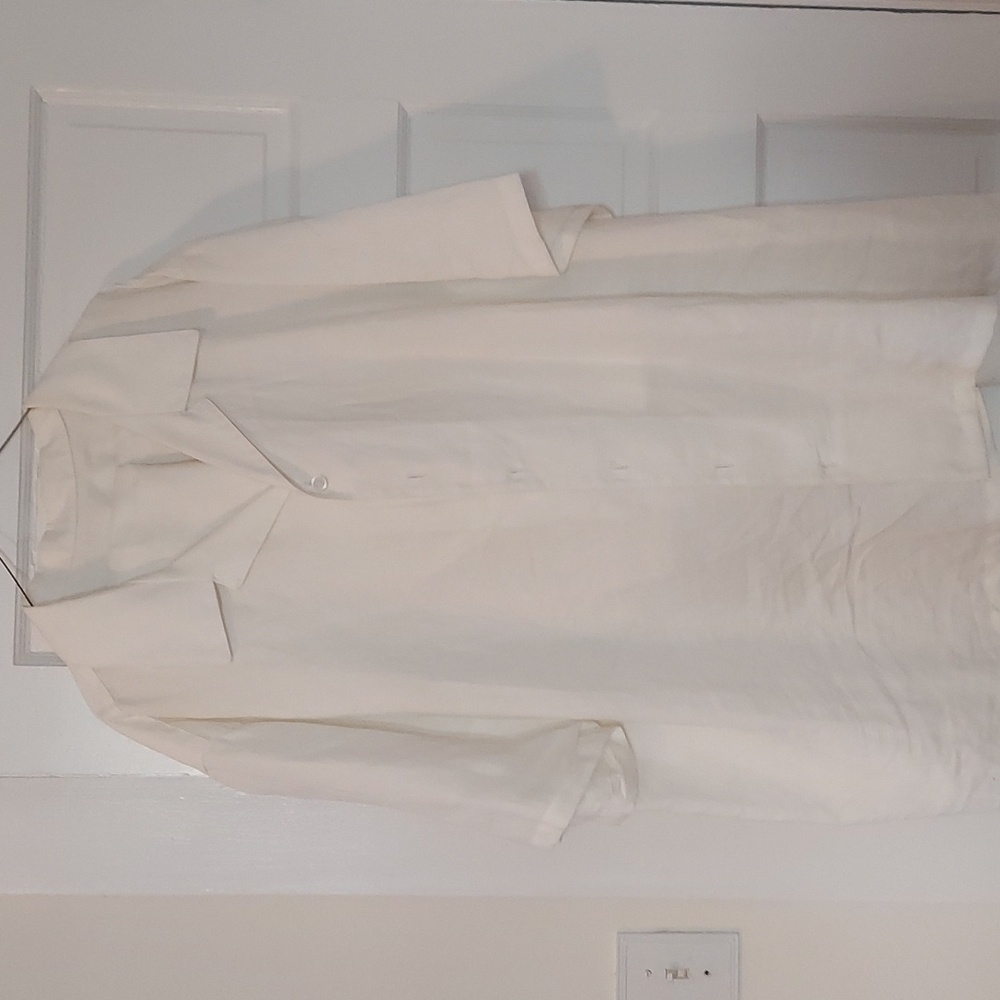 White  100% linen suit white